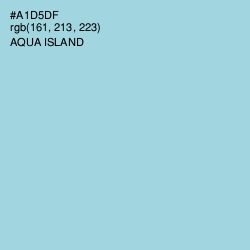 #A1D5DF - Aqua Island Color Image